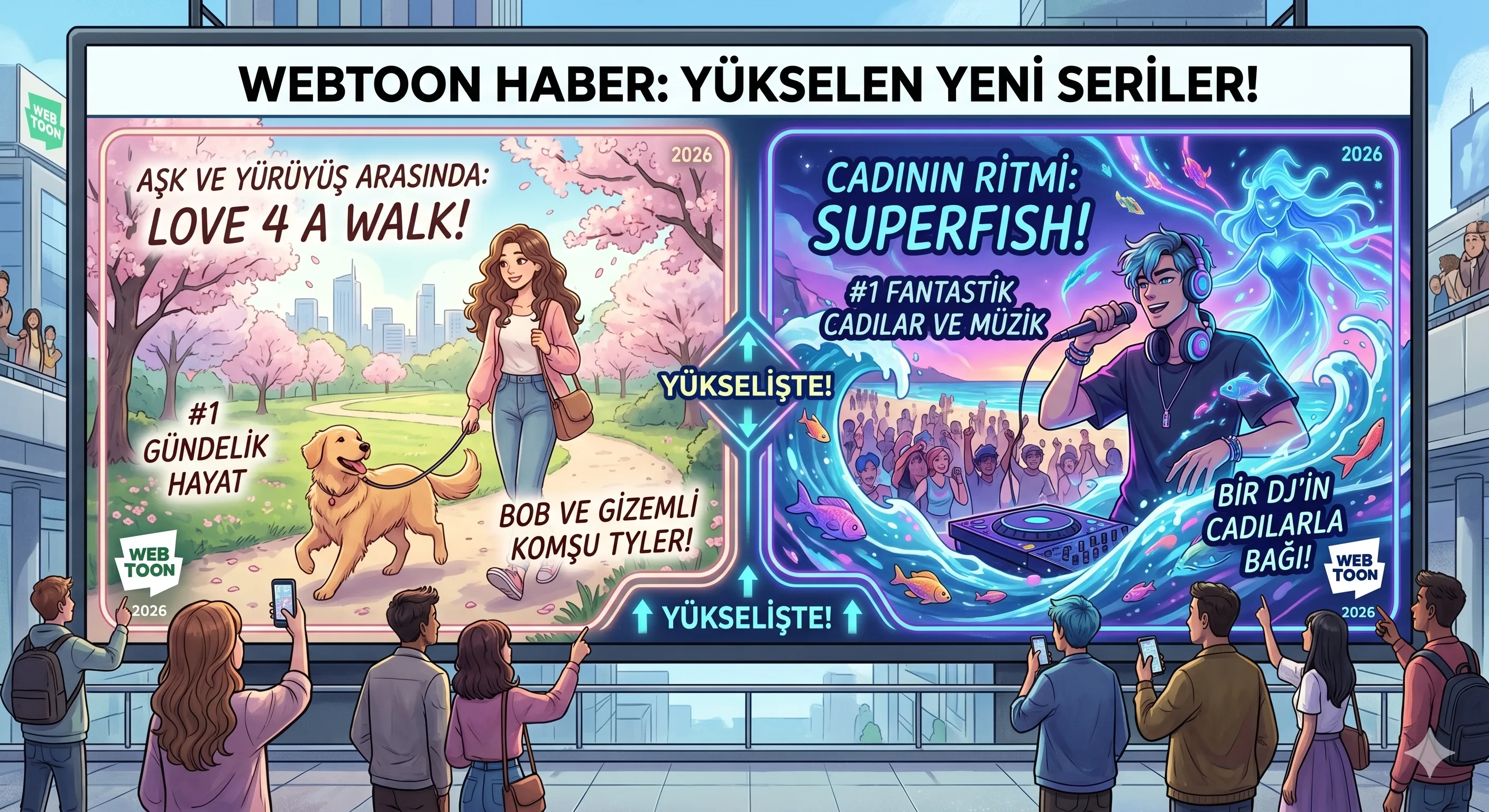Love 4 A Walk ve Superfish: Haftanın sakin ama hızlı yükselen webtoonları - Çizgi Rehberi