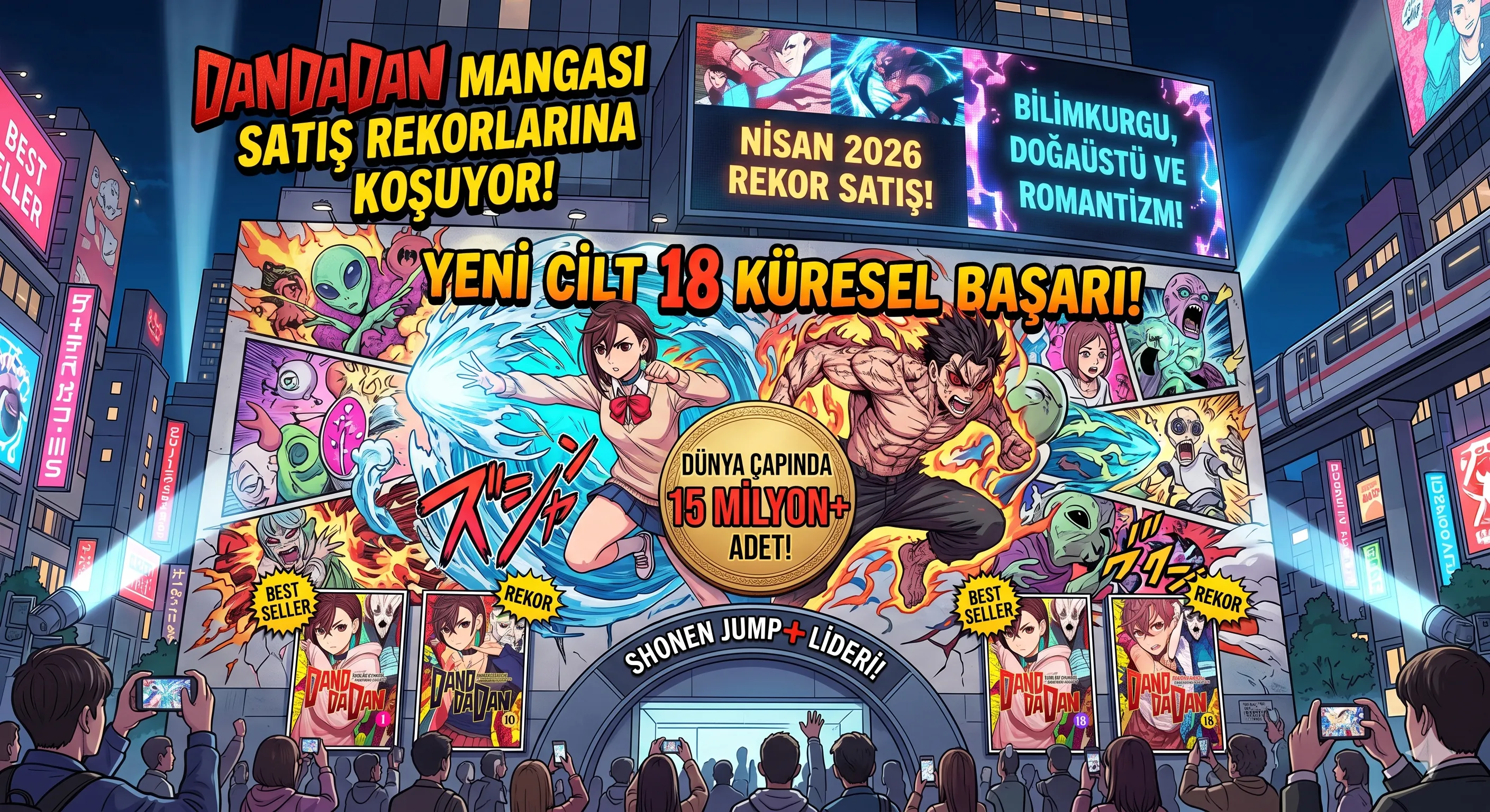 Dandadan satışları yükseliyor: Anime sonrası manga neden hızlandı? - Çizgi Rehberi
